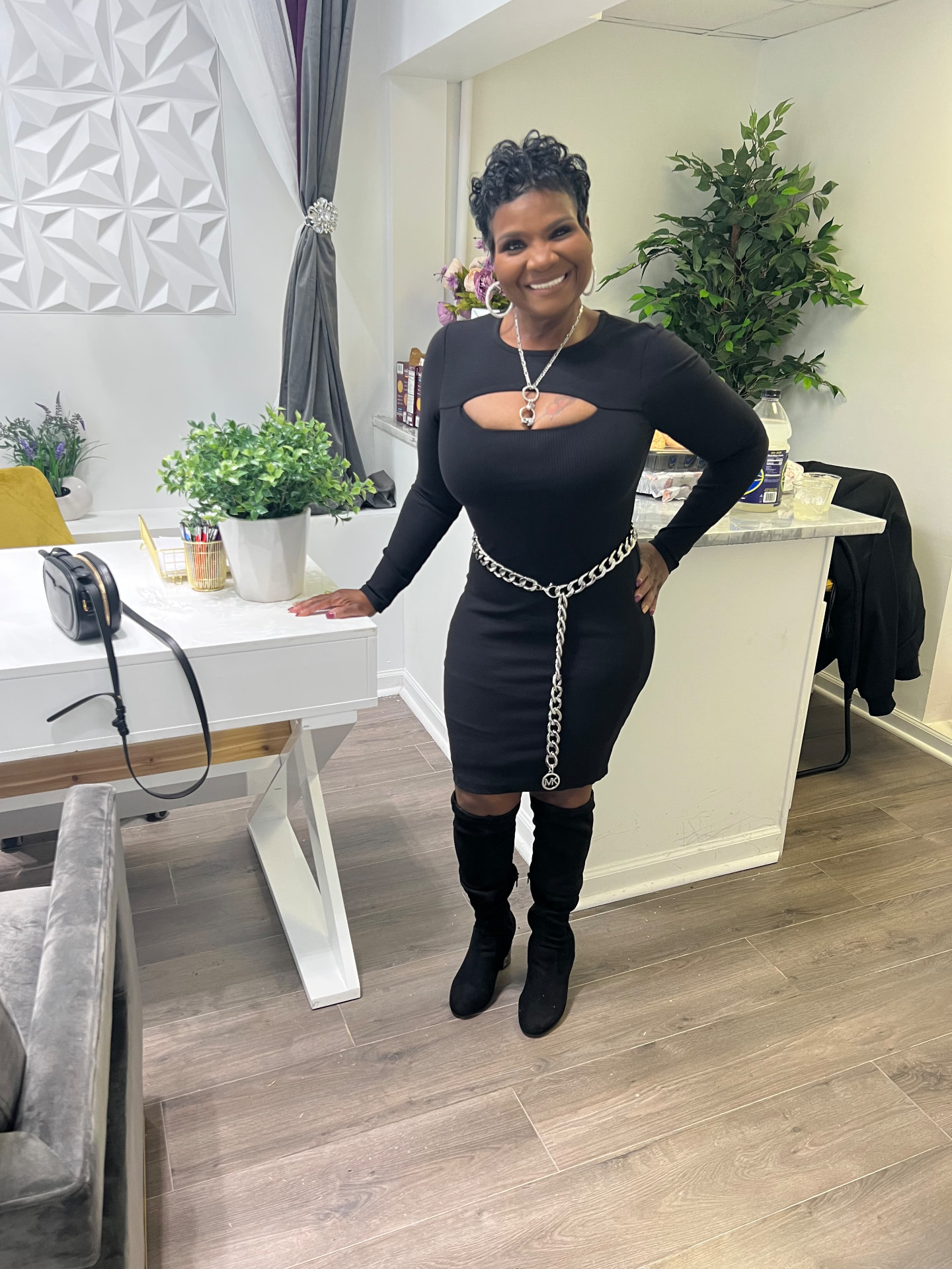 Chantell Haynes standing in the Superior Professional Tax Services office